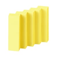 ふせん <K2> 50×15 イエロー 1パック(50冊入) K2メ−5015Y ふせん 通常粘着