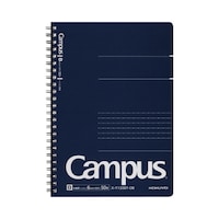 キャンパスノート ドット入り罫線・カットオフ A5(3号) B罫 6mm幅 50枚 1冊 ス−T133BT−DB