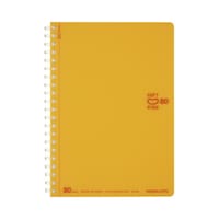 ソフトリングノート 橙 B6(4号) ドット入りB罫 6mm幅 80枚 1冊 ス−SV348BT−YR