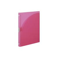 スライドバインダー <アダプト> スリム B5 ピンク 1冊 ル−AP711P ルーズリーフ用リングファイル