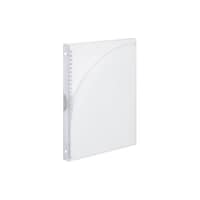 スライドバインダー <アダプト> スリム B5 透明 1冊 ル−AP711T ルーズリーフ用リングファイル