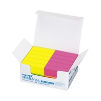 強粘着ふせん K2 50×15 ネオン混色 7色混色 1箱(50冊入) K2メ−KN5015X50 ふせん 強粘着