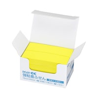 強粘着ふせん K2 75×25 ネオン黄色 ネオンカラー:イエロー 1箱(10冊入) K2メ−KN7525YX10 ふせん 強粘着