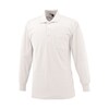 長袖ポロシャツ シロ