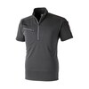 ZIP半袖ポロ C灰