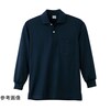 9007 DRY長袖ポロシャツ ネービー