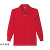 9007 DRY長袖ポロシャツ レッド