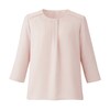 七分袖ブラウス ピンクベージュ
