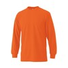 TCM088 裏綿ハニカムメッシュ長袖Tシャツ オレンジ