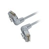 Cat.6a LANケーブル UTp 直角コネクタ 360°スイングタイプ