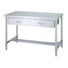 ステンレス作業台〈SUS 430〉 片面引出し付H枠