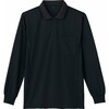 長袖ポロシャツ 85884 ブラック