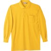 長袖ポロシャツ 90064 イエロ−