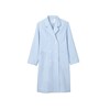 女子診察衣W 長袖 サックス 71−073