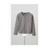 綿混ダブルジップカーディガン グレー S−01シリーズ