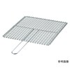 鉄クロームメッキ 片手用焼アミ