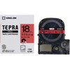 テプラ PROテープ マグネット赤色18mm黒文字