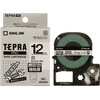 テプラPROテープ強粘着白ラベル12mm黒文字×5