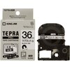 テプラ PROテープ マグネット白36mm黒字×5