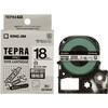 テプラ PROテープ 強粘着白ラベル18mm黒文字