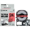 テプラPROテープ はがせる 赤ラベル黒字24mm