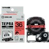テプラ PROテープ マグネット赤色36mm黒文字