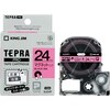 テプラ PROテープ マグネット桃色24mm黒文字