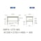 【軽量作業台300シリーズ】高さ調整固定式/高さ600−900mm