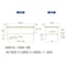 【軽量作業台300シリーズ】高さ調整固定式/高さ600−900mm
