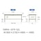 【軽量作業台300シリーズ】高さ調整固定式/高さ600−900mm