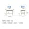 【軽量作業台300シリーズ】高さ調整固定式/高さ600−900mm