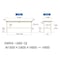 【軽量作業台300シリーズ】高さ調整固定式/高さ600−900mm