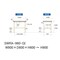 【軽量作業台300シリーズ】高さ調整固定式/高さ600−900mm