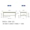 【軽量作業台300シリーズ】高さ調整固定式/高さ600−900mm