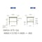 【軽量作業台300シリーズ】高さ調整固定式/高さ600−900mm