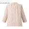 七分袖ブラウス ピンクベージュ