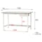 【軽量作業台150シリーズ】引き出し付き固定式/半面棚板付
