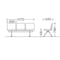 フローザ 3人用イス