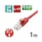 LANケーブル CAT5E レッド 1−10m