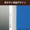 クリヤーブック ウェーブカットポケット 固定式 中紙あり 不透明表紙