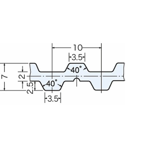 三ツ星ベルト タイミングベルト T10形(ポリウレタン)T10−20シリーズ