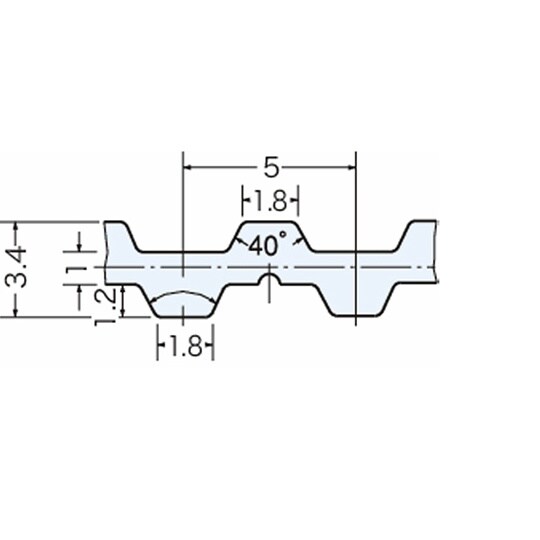 三ツ星ベルト タイミングベルト T5形(ポリウレタン)T5−20シリーズ