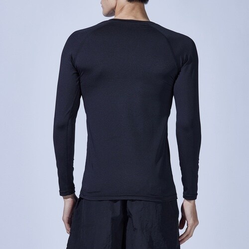 BT冷感・消臭パワーストレッチ ロングスリーブ Vネックシャツ