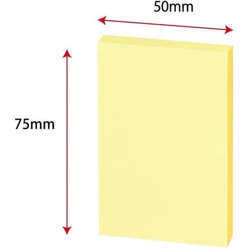 普通粘着 コクヨ ふせん 付箋 75×50mm パステルカラー K2
