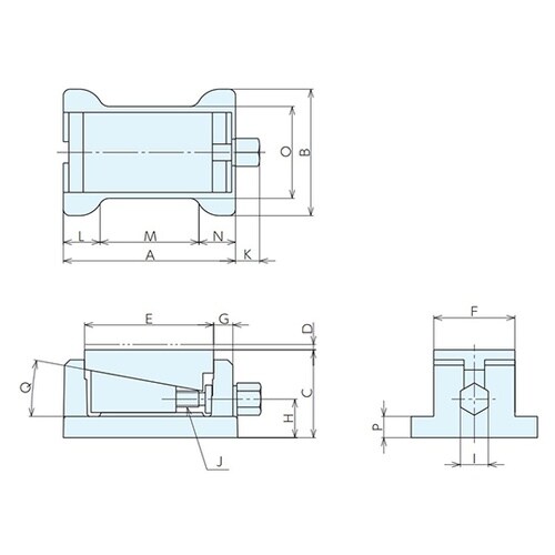 レベリングブロック Aガタ(オーダーNo