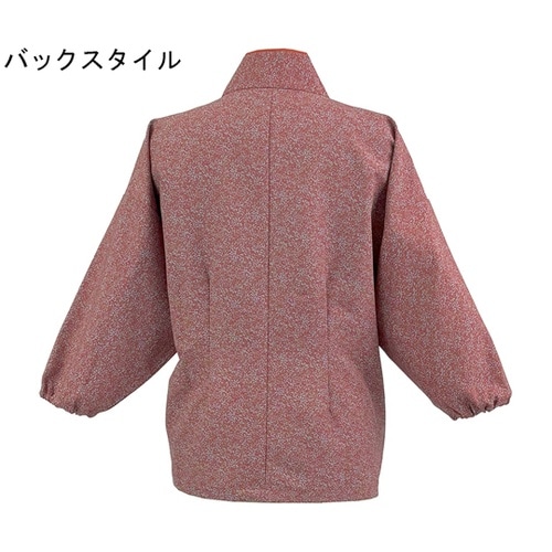 すずしろ小紋 茶衣着 上 ミディアムレッ