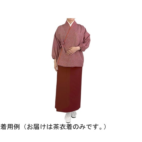 すずしろ小紋 茶衣着 上 ミディアムレッ