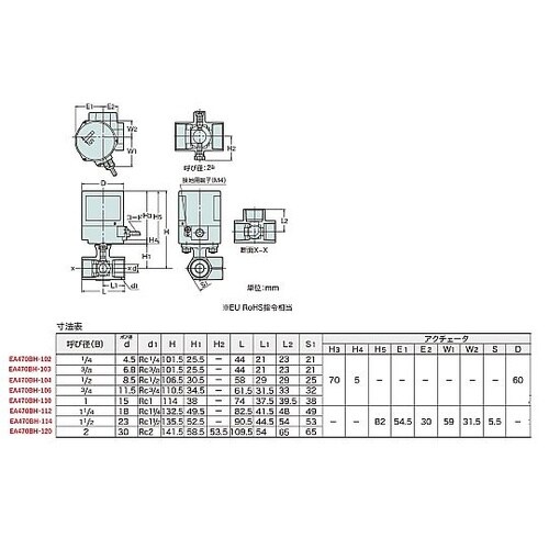 電動式三方ボールバルブ