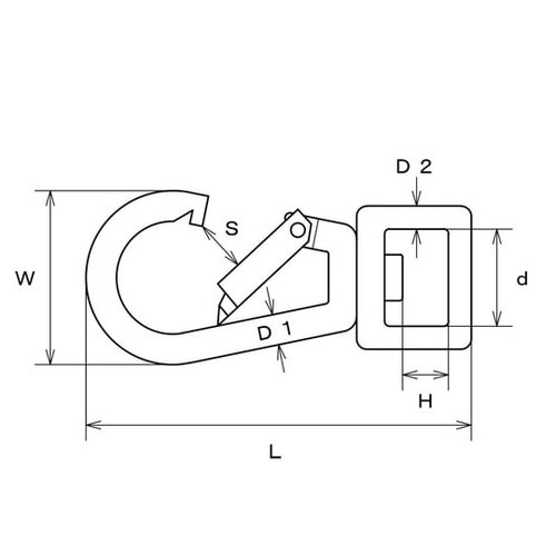 ステンレス スナップフック BL型