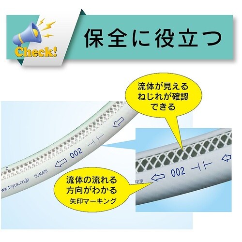 水・油・薬品・エアー用耐圧ホース(高耐圧) トヨシグナルホース